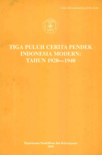 Image of Tiga Puluh Cerita Pendek Modern : Tahun 1920-1940